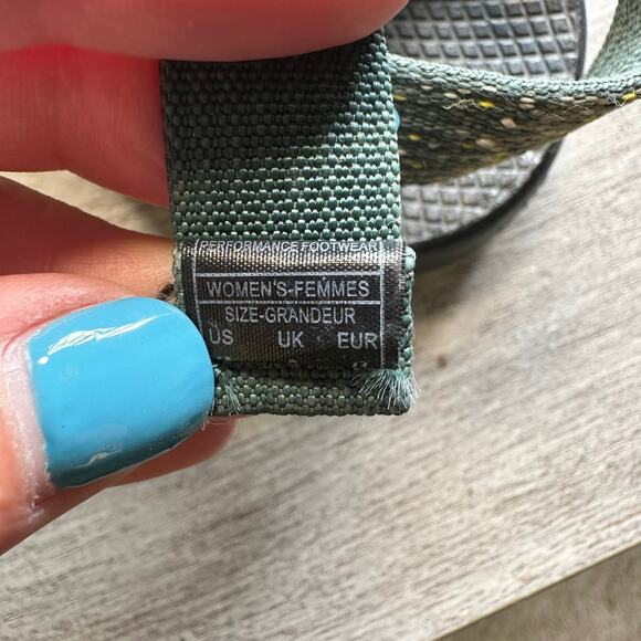 Chaco Women's Sandals - Yellow and Teal - Picture 6 of 7